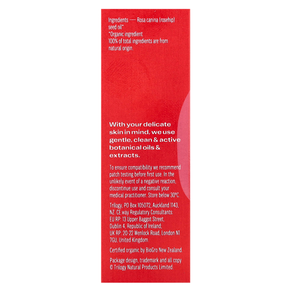 Trilogy, сертифицированное органическое масло шиповника в шариковом флаконе, 10 мл (0,34 жидк. унции)