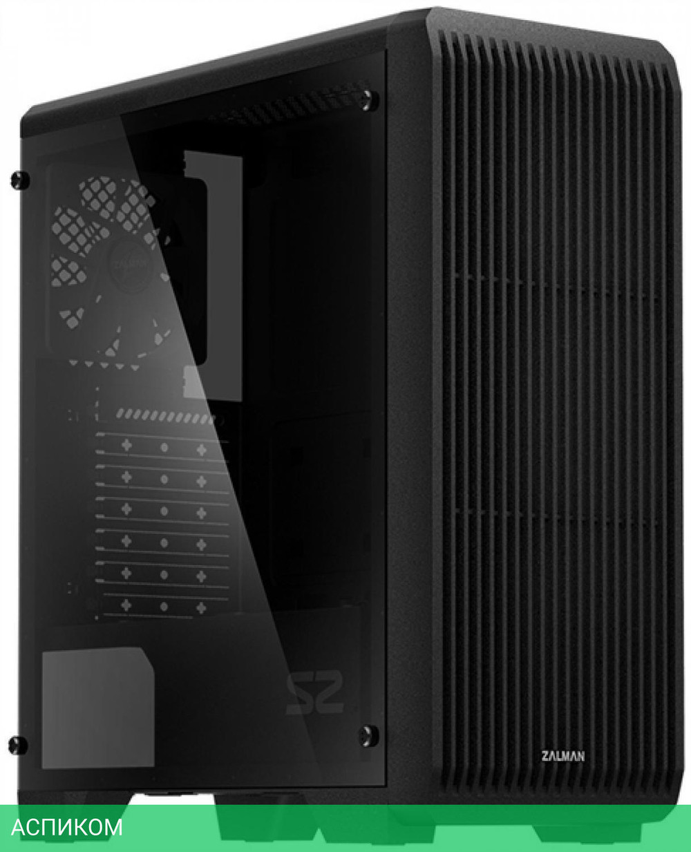 Корпус Zalman S2 TG без БП черный