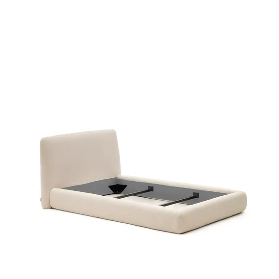 Кровать Martina со съемным чехлом из ткани букле для матраса 90х200 см