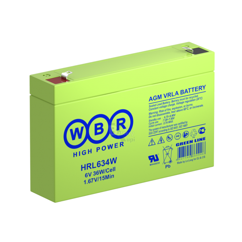 Аккумулятор WBR HRL 634W (AGM)