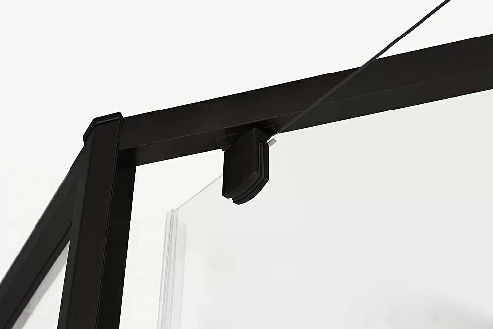 Душевой уголок Cezares Eco 90х90 ECO-O-P-1-90-C-NERO стекло прозрачное/профиль черный матовый