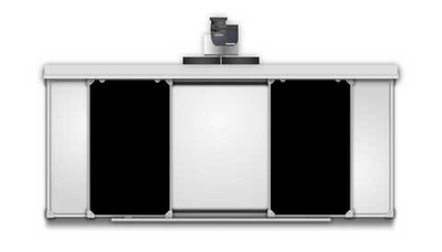 Рельсовая система  4000х1200(2000х1200) комби (боковые: маркер, центр: черный)