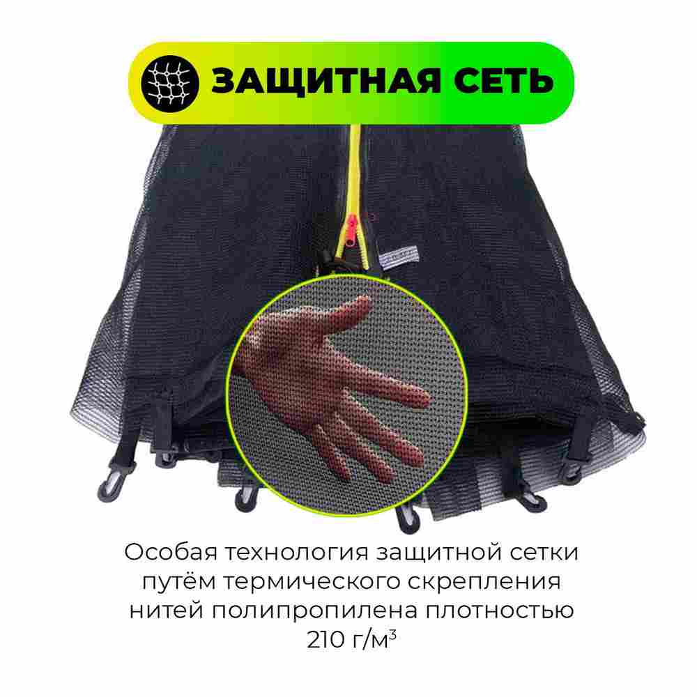 Батут с сеткой, диаметр 5 фт