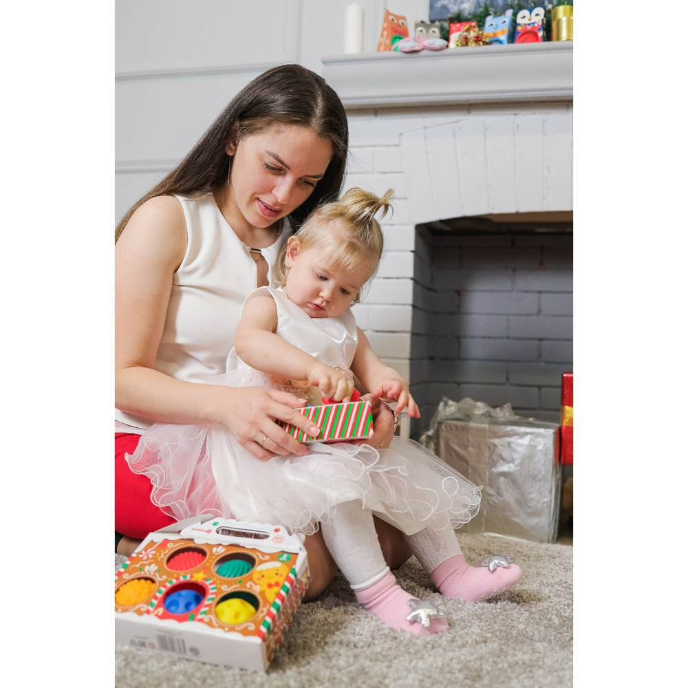 4916693 Подарочный набор развивающих массажных мячиков «Пряничный домик», 5 шт