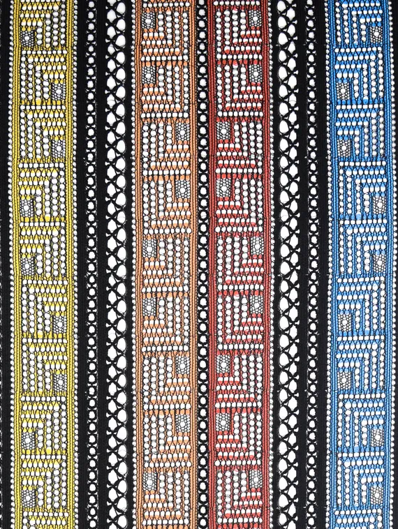 252 Кружево эластичное 19 см, Италия, черный 170