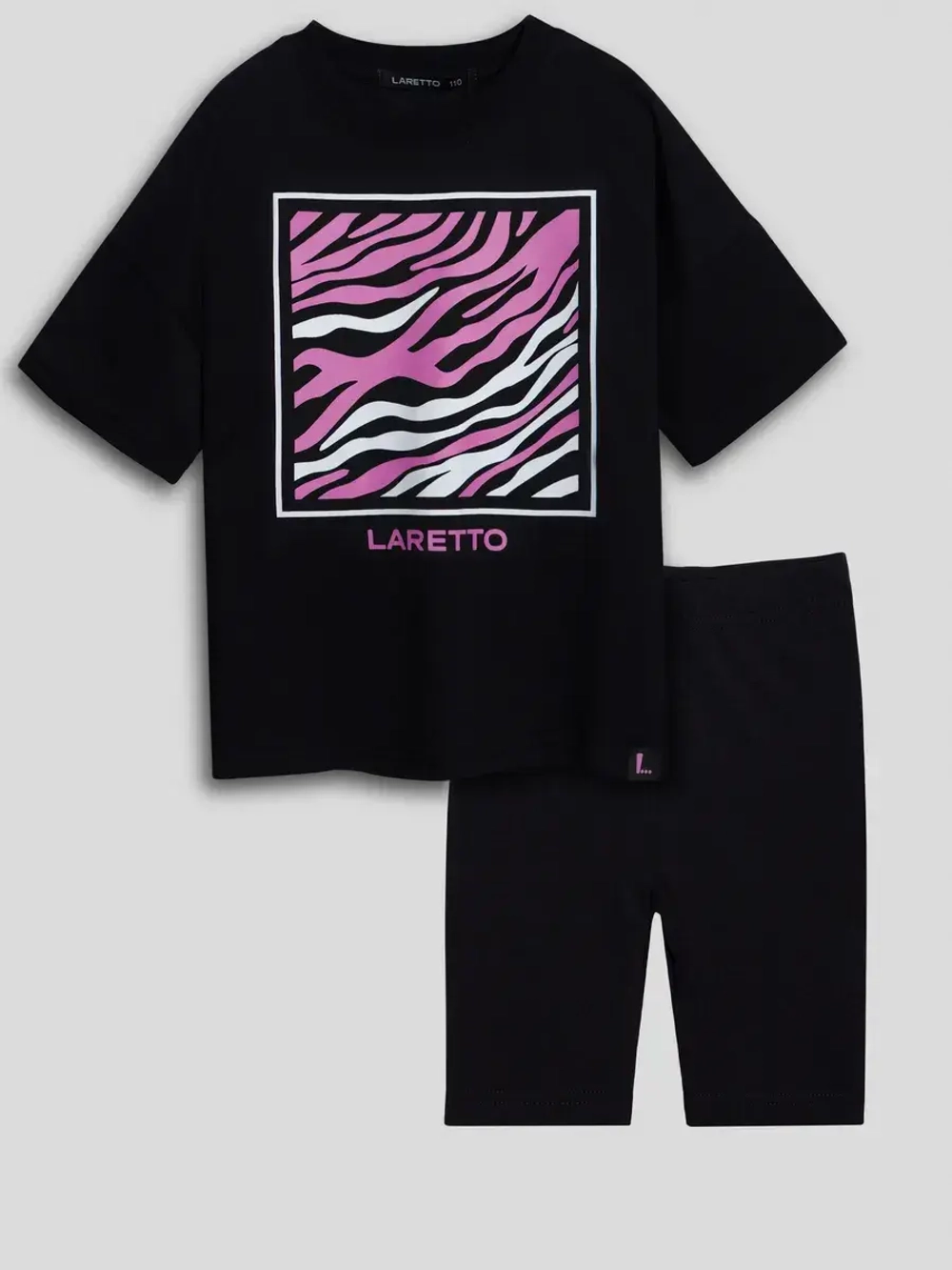 Летний костюм для девочки с велосипедками