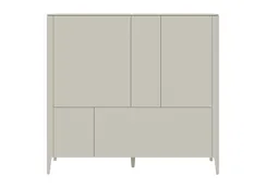 Шкаф Type 3 двери 2 ящика высота 135 см (молочный)