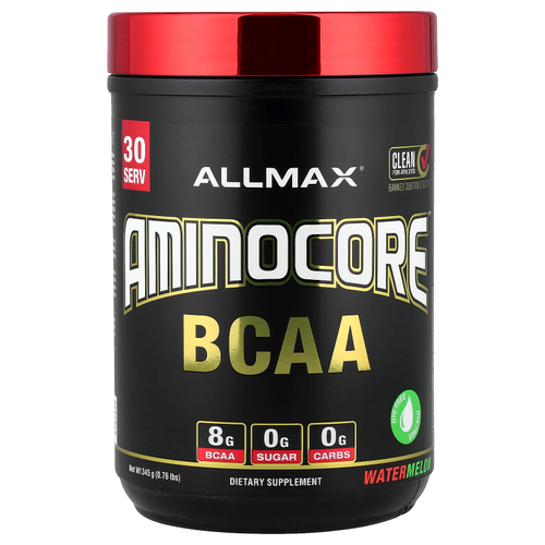 ALLMAX, AMINOCORE™ BCAA, со вкусом арбуза, 345 г (0,76 фунта)