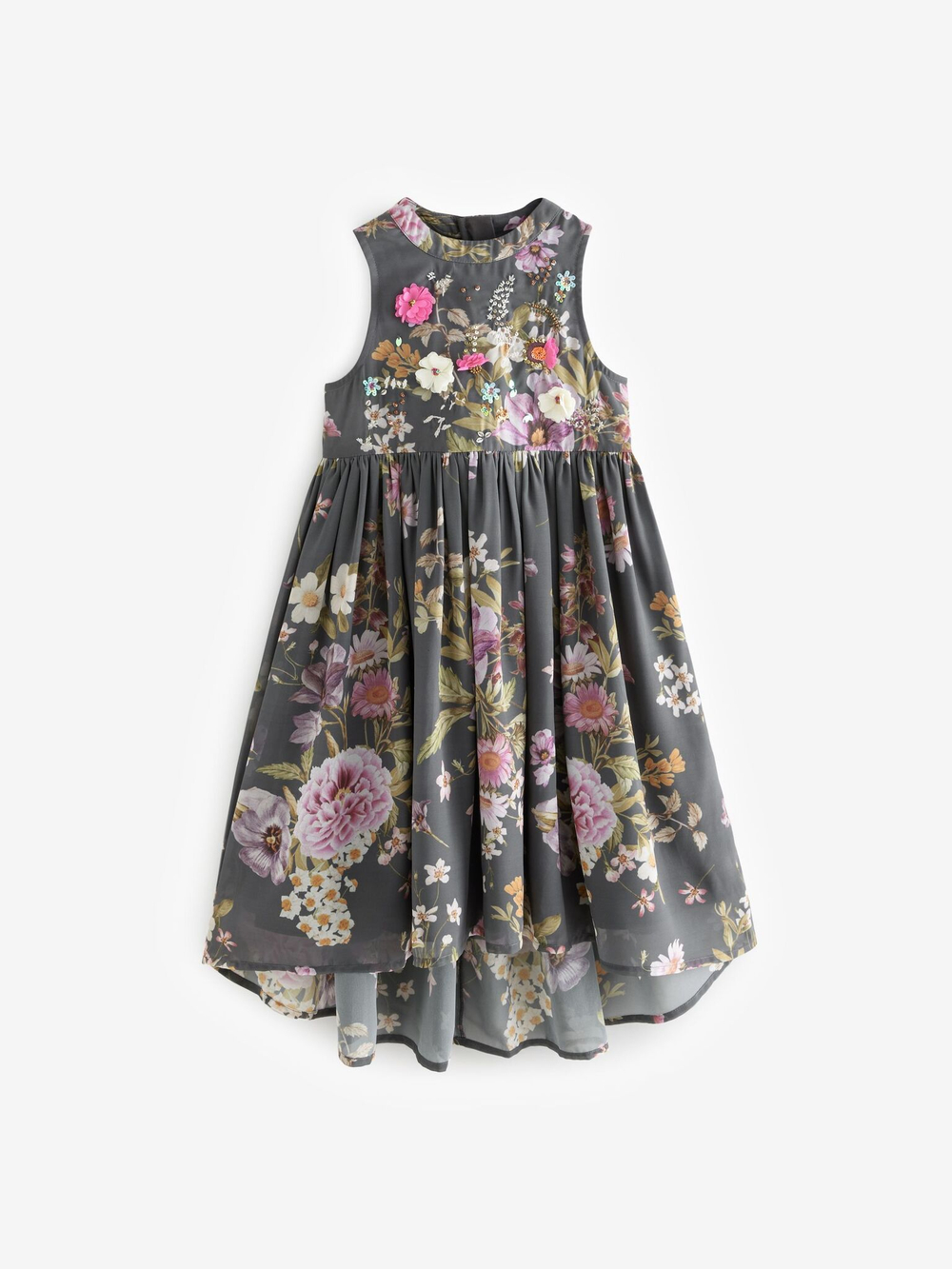 Сарафан для девочки Next E14-808, Серый