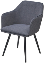 Стул М-City DISAUR Форт (Fort) поворотный на поворотный на 360 градусов, Ns13 Графит, букле, Черный каркас