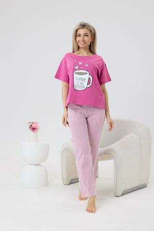 Женская пижама с брюками 46628 Чашка