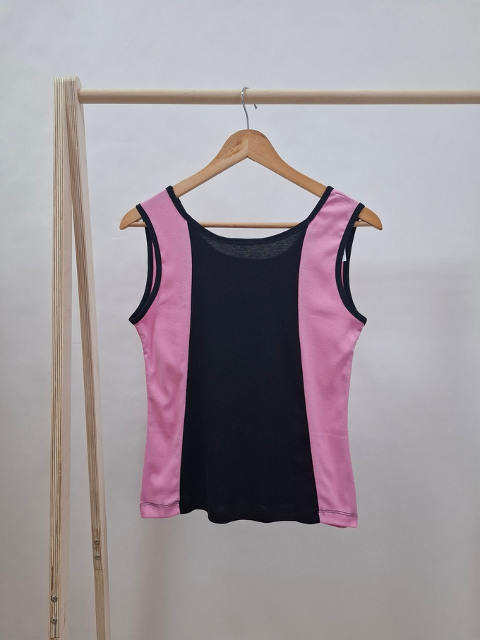 Майка Мк-403Х/розово-черный