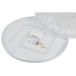 Светильник потолочный светодиодный ЭРА Классик без ДУ SPB-6 Muze 48W-5K WH+CH 5000К белый/шампань