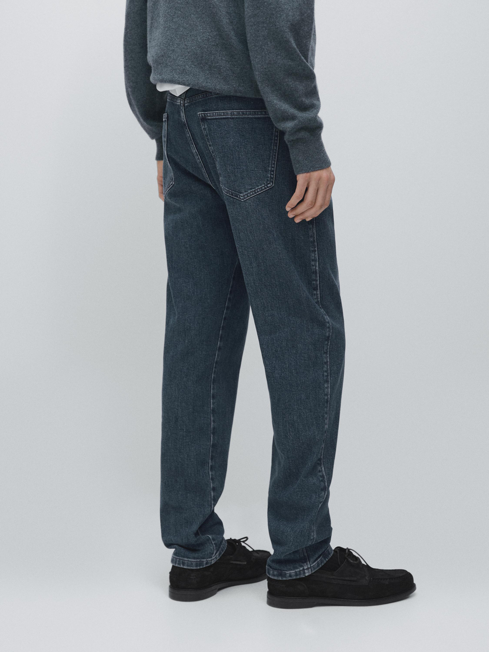 Massimo Dutti Джинсы зауженного кроя, глубокий синий