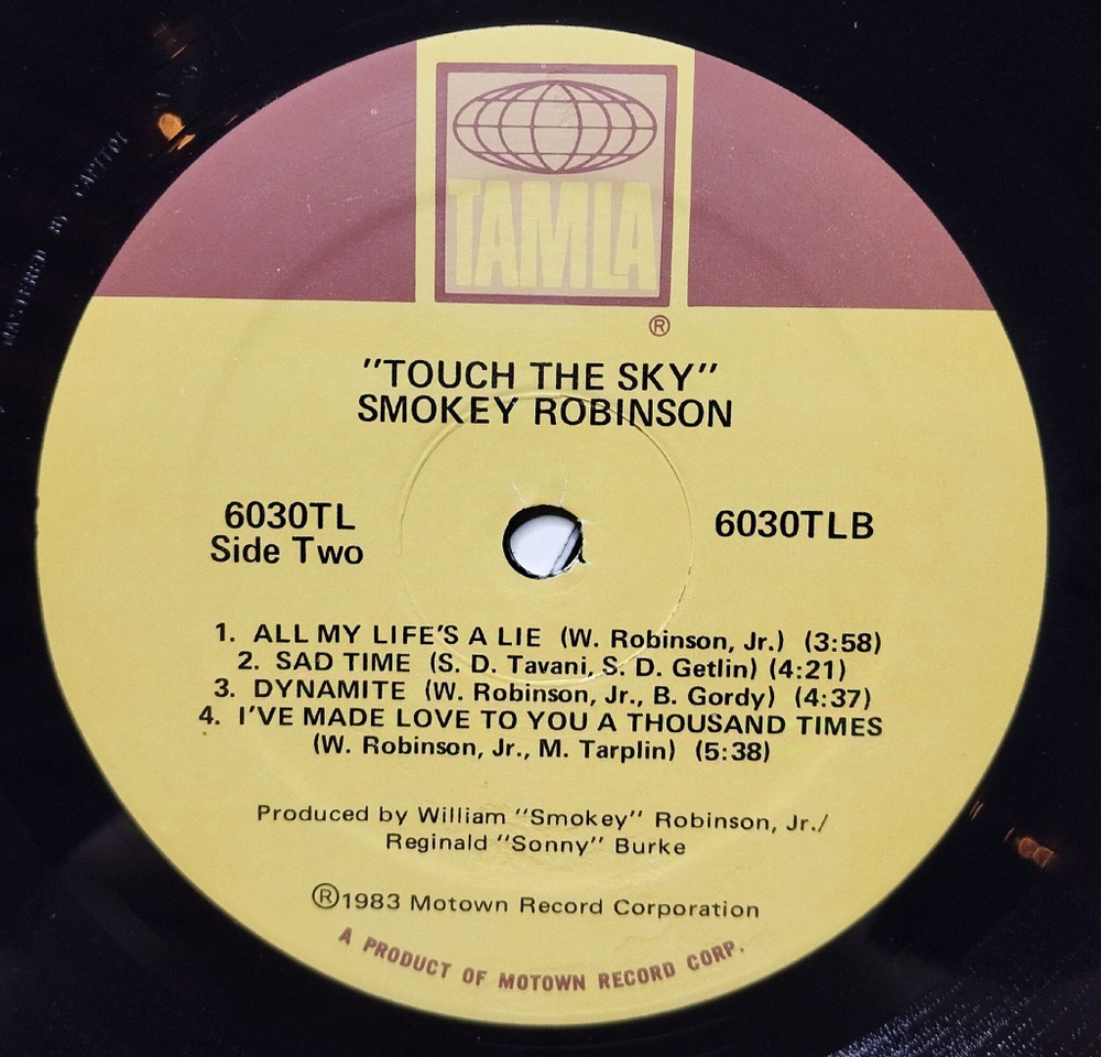 Винтажная виниловая пластинка LP Smokey Robinson Touch The Sky (USA 1983)