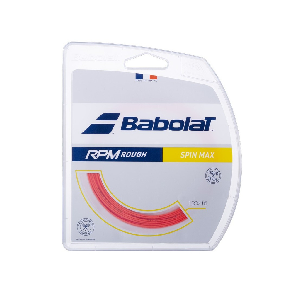 Теннисные струны Babolat RPM Rough (12 m) - красный
