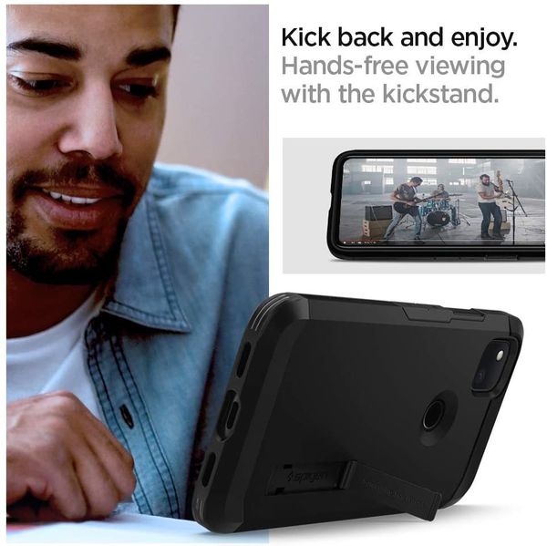 Чехол Spigen Tough Armor Designed для Google Pixel 4a Case (2020) - Black / Черный