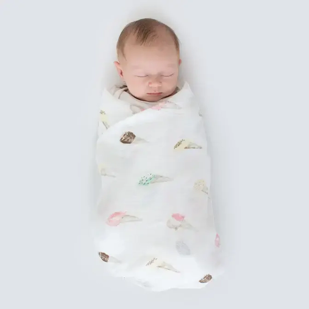 SwaddleDesigns SD-520MC Пеленка маркизет - Watercolor Ice Cream Cones