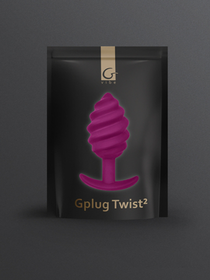 Gplug Twist 2 - Витая анальная пробка для ношения