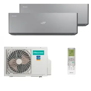 Мультисплит система на 2 комнаты Hisense AS-10UW4RXVQH00AG(B) x 2 / AMW2-14U4RGC