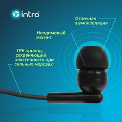 Наушники проводные Intro RX115 вкладыши черные