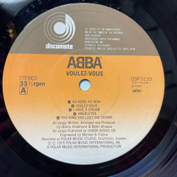 Винтажная виниловая пластинка LP ABBA Voulez Vous (Japan 1979) (Obi) Lovers (Live A Little Longer)