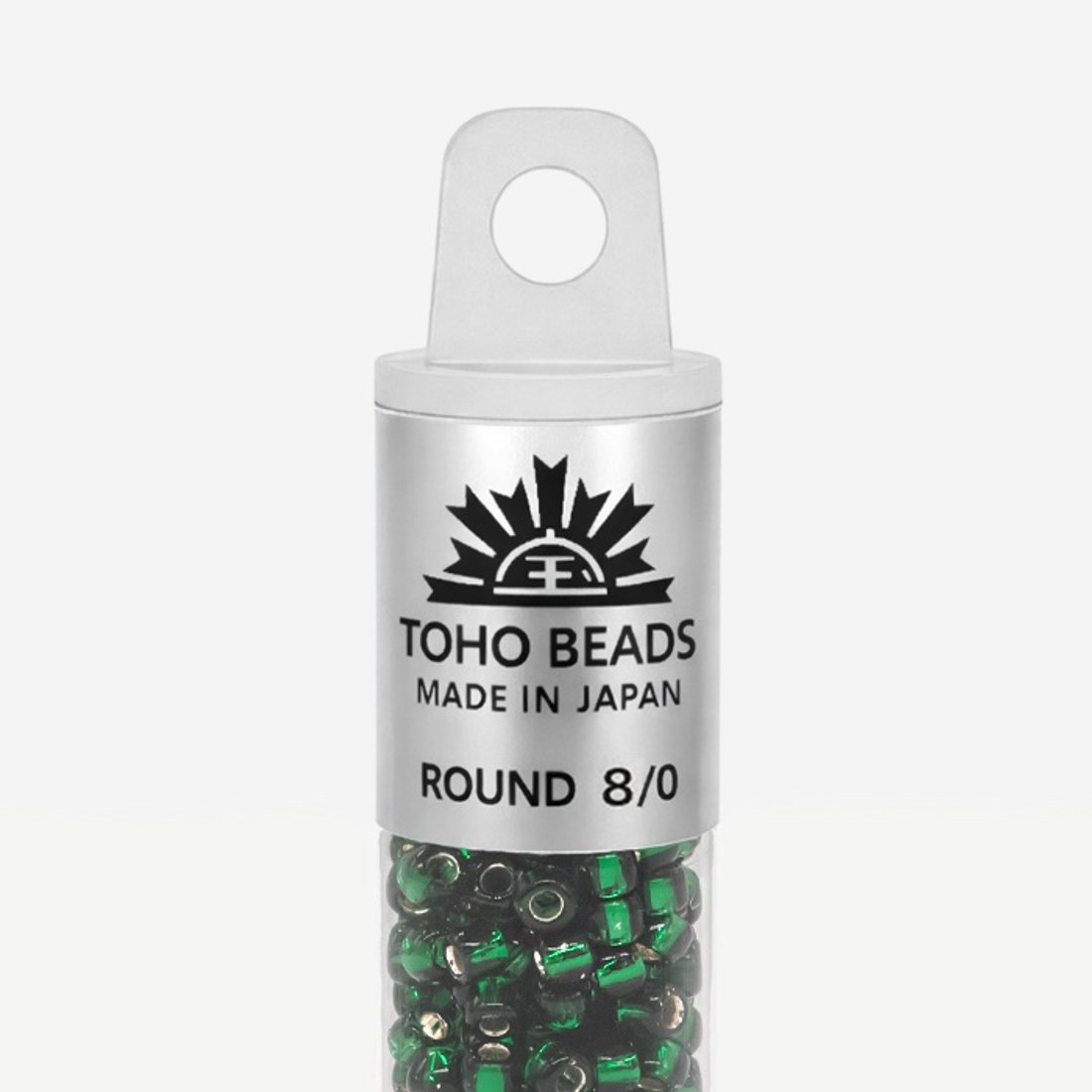 Японский бисер TOHO Round 8/0 (№36), с внутренним серебрением, прозрачный
