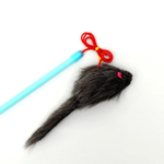 Дразнилка-удочка с серой мышью