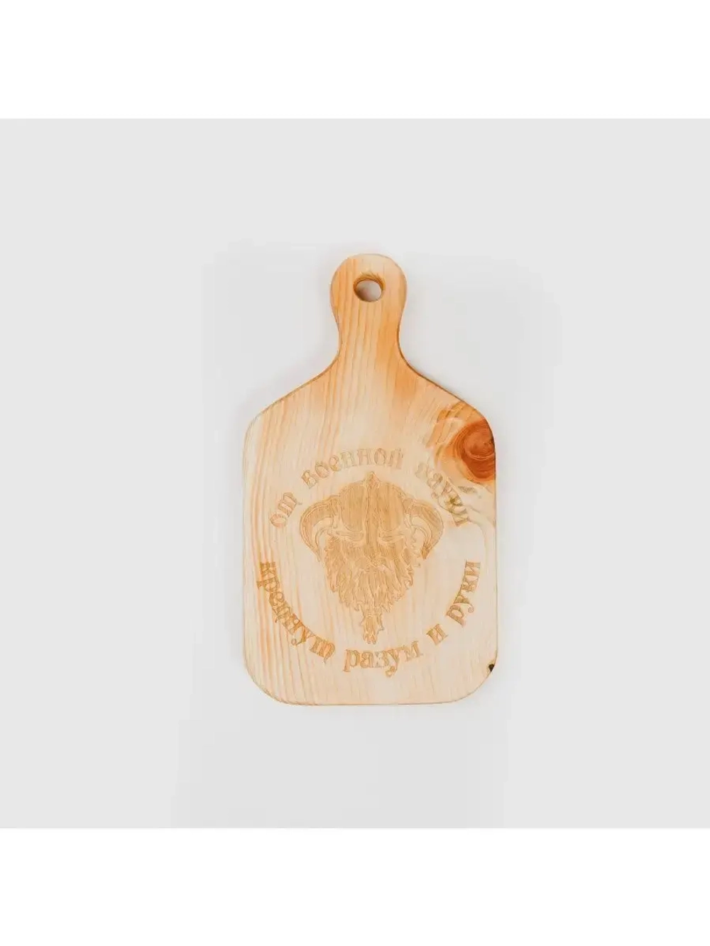 Разделочная доска из Сибирского кедра с гравировкой
