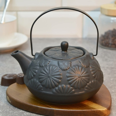 Чайник заварочный 0,65л черный, 60438