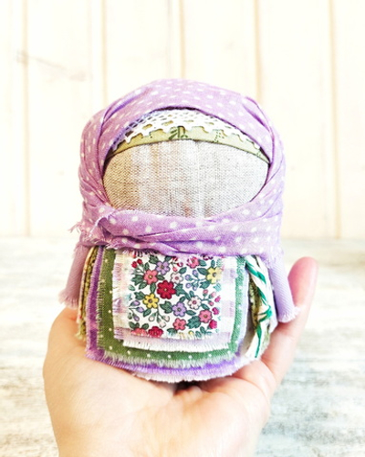 Обережная кукла Крупеничка (Лавандовая)