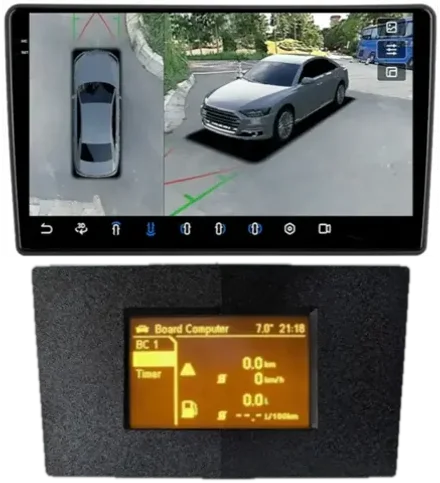 Магнитола для Opel Astra H (перенос БК вниз, черная) - FarCar BX7382B-360 на Android 13, QLED+2K, 6/128Гб, CarPlay, 4G SIM-слот, 4 камеры в комплекте