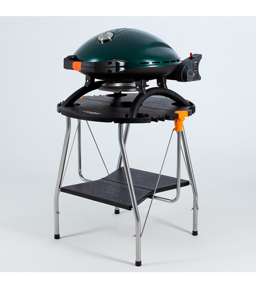Гриль газовый O-GRILL 900МT bicolor черный-зеленый (в комплекте адаптер тип А)