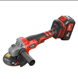 УШМ болгарка бесщеточная 125 с регулировкой оборотов аккумуляторная 21 В с аккумуляторами 4,0 Ач 2 АКБ,6 шт.Шлифовальный круг И Переносной ящик для инструментов