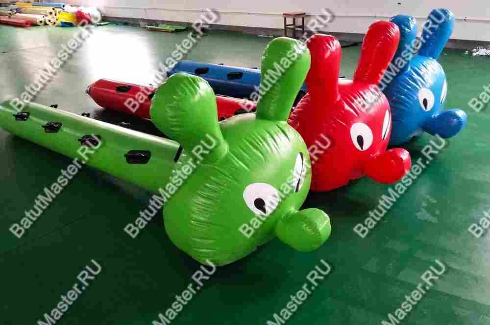 Надувная командная игра "Верхом на гусеницах", 6 мест