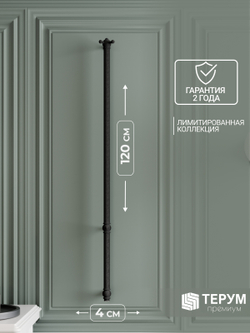 Полотенцесушитель Vintage 1 120Х4 Черная кожа