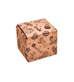 GAEM Art ГКП-23 Коробка 4-х клапанная гофрокартон 80х80х75