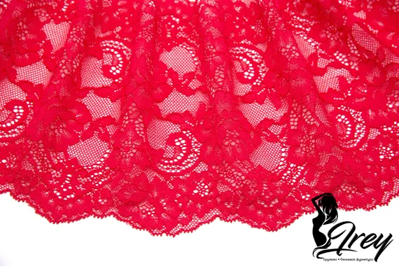03-192 Кружево эластичное 16 см, красный