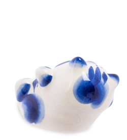 ГЛ- 373 Фигурка «Кот-Дурак» (Гжельский фарфор)