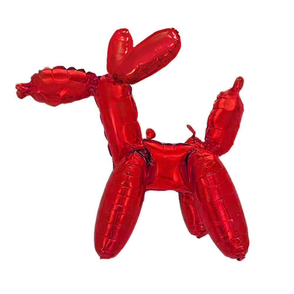 Шар 3D (19&#39;&#39;/48 см) Фигура, Собачка ШДМ, Красный, 1 шт. в уп.