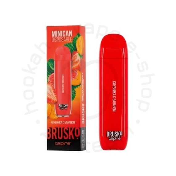 Одноразовая электронная система, Модель BRUSKO Minican (клубника-банан)