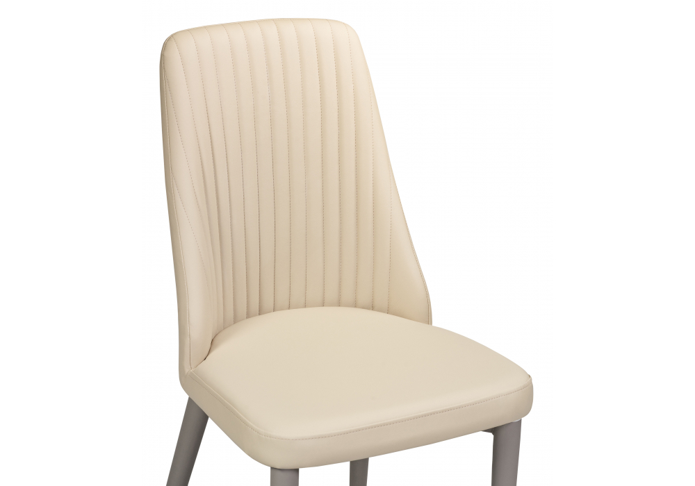 Стул на металлокаркасе Woodville Фена R латте, капучино