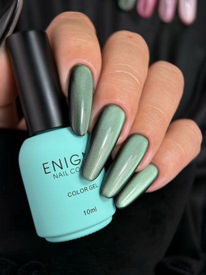 Гель-лак с эффектом кошачий глаз ENIGMANIC AURA silk cat 10 мл. #03