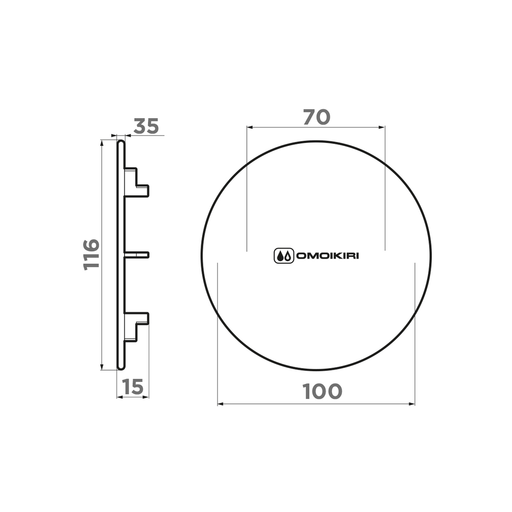 Декоративный элемент для корзинчатого вентиля Omoikiri DEC-AB
