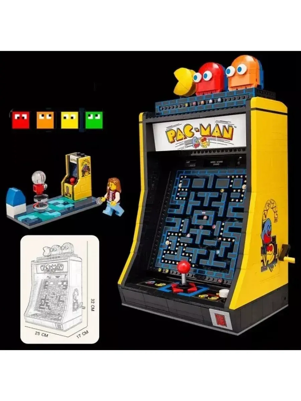 Конструктор Игровой автомат Pac-Man 2561 деталь 0323