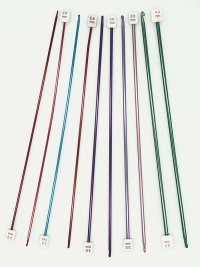Крючок для тунисского вязания цветной (2,0 мм)