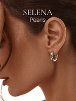 91003249 Серьги Selena Pearls*