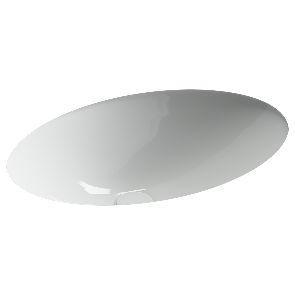 Раковина встраиваемая снизу CERAMICANOVA Era овальная 615x435x220 мм, цвет белый арт. CN6081