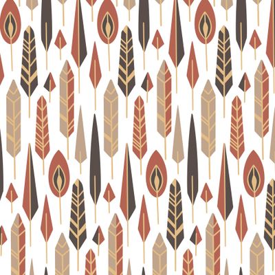 Геометрические трайбл перья