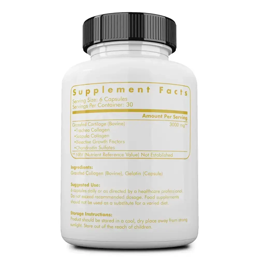 Ancestral Supplements - Grass Fed Beef Living Collagen 500 mg 180 capsules